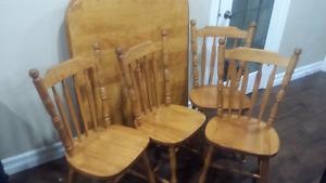 3 sets of dining table with chairs.