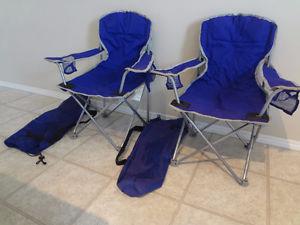 $45 - 2 Luxury Folding Junior Arm Chairs set.