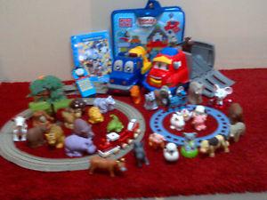 Animals, Trucks, Cell Phone, Puzzles, small Train set