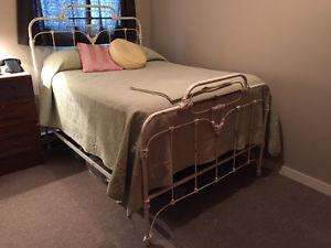 Antique Wrought Iron Bed Dbl.
