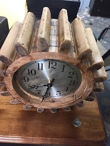 Antique wood cog clock