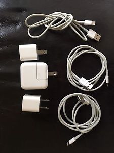 Apple Brand Power Adaptors and Lightning Cables
