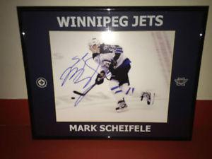 Autographed Signed Framed and Matted Mark Scheifele Picture