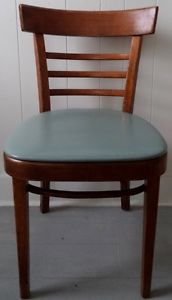 BENTWOOD Chair VINTAGE Grey VINYL Antique