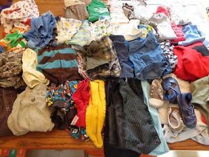 BOY LOT6-12 month summer cloths pants a couple sleepers