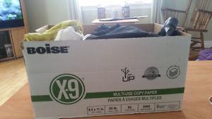 Box of womens clothing