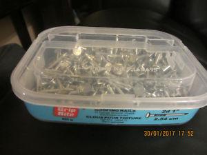 CASE OF g BOXES OF 1" ROOFING NAILS