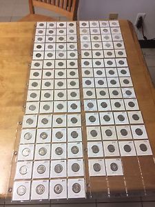Canadian 25 cent coin collection