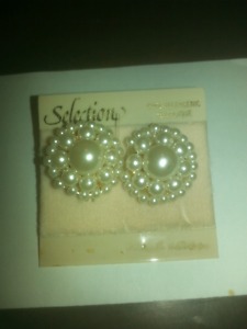 Cheap Pearl gold earrings