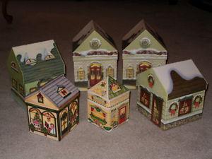 Christmas gift boxes, house shaped, storage box,keepsake box