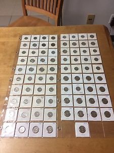 Coin Collection of 5 cent nickels