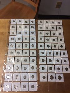 Collection of 10 cent coins