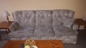 Couch Loveseat and 2 End Tables $75