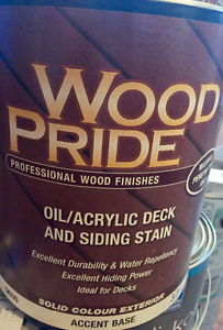 DECK/FENCE WOOD STAIN - a few gallons left