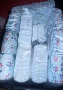 Diapers Size 2 Huggies, Size 3 Pampers