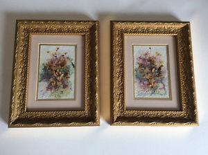 Dried Flowers and Water Colour Originals.