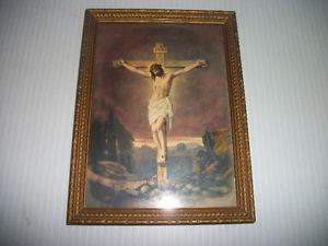 EASTER - Vintage Jesus On Cross Picture