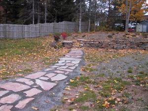*** FLAGSTONE *** - flowerbeds *** LANDSCAPING ***