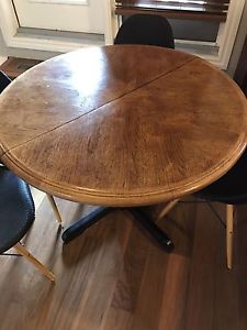 Great quality round wood kitchen table