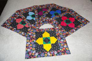 Handmade quilted placemats.