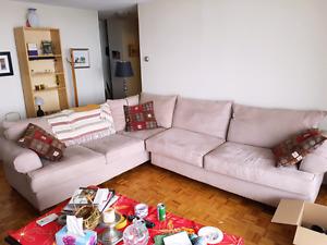 Huge sectional and chaise