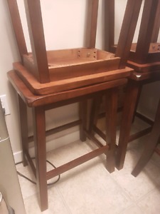 Kitchen table set with 2 chairs 4 stools