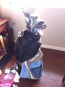 Ladies (left handed) golf clubs plus extras