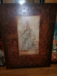 Large Buddha print on canvas
