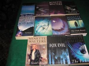 Minette Walters books $1 each or $10 for the lot