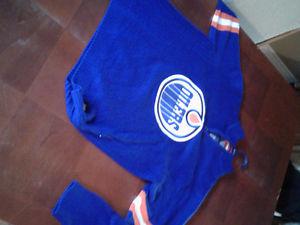 Mint condition knitted oilers sweater.