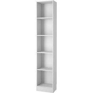 Narrow White Bookcase $60~ 6 shelves