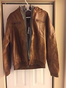 New with tags faux leather jacket
