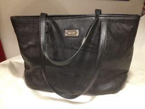 Nine West Ladies Black Leather/Leatherette Handbag/ToteBag