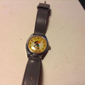 Old Disney Jose Carioca Wrist Watch Swiss Movt