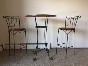 PATIO SET table and 2 chairs