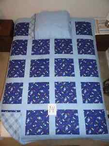 Quilted blanket and pillow case