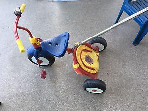 Radio Flyer tricycle with handle