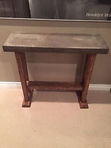 Reclaimed Oak and Concrete Table