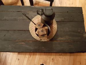 Rustic coffee table and end tables