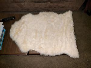 Sheep skin rug from new zealand