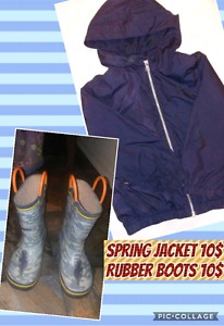 Spring jacket & Rubber boots (Boys)