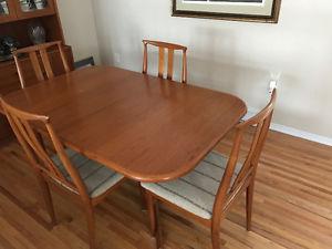 Teak Table set and Cabinet