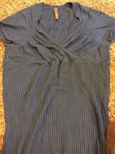 Two size large maternity tops