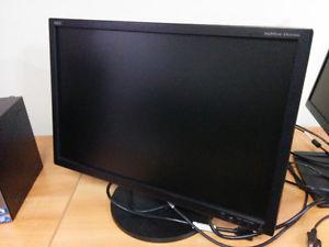 Various flat screen computer monitors