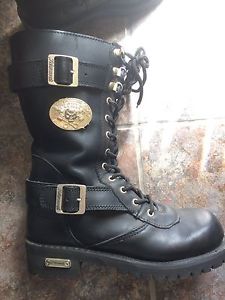 Women's Xelement motorcycle boots.