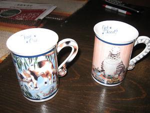danbury mint cat mug collectibles