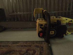 john deere 25ev gas powered chainsaw