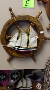 ship wheel with bluenose