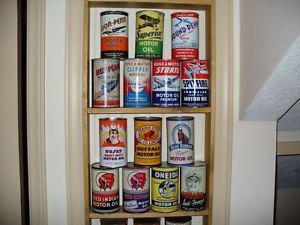 wanted buying $$$ motor oil tin can red indian white rose