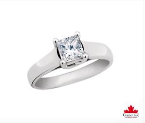 1.05 Solitaire Canadian Glacier Diamond Ring